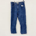 ～00s　L.L.Bean　エルエルビーン　デニムパンツ/ジーンズ　ジップフライ　革パッチ　ヴィンテージ　インディゴ　W34サイズ