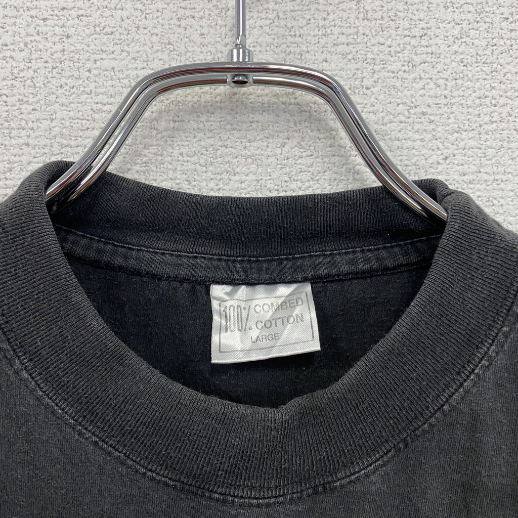90s～　Metallica　メタリカ　半袖プリントTシャツ　バンドT　REBEL SKULL　黒　ブラック　Lサイズ