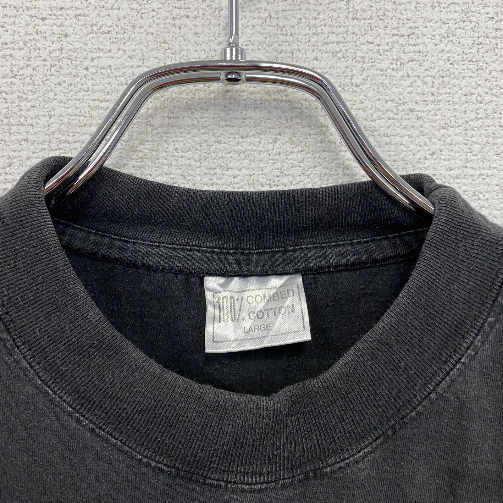 90s～　Metallica　メタリカ　半袖プリントTシャツ　バンドT　REBEL SKULL　黒　ブラック　Lサイズ