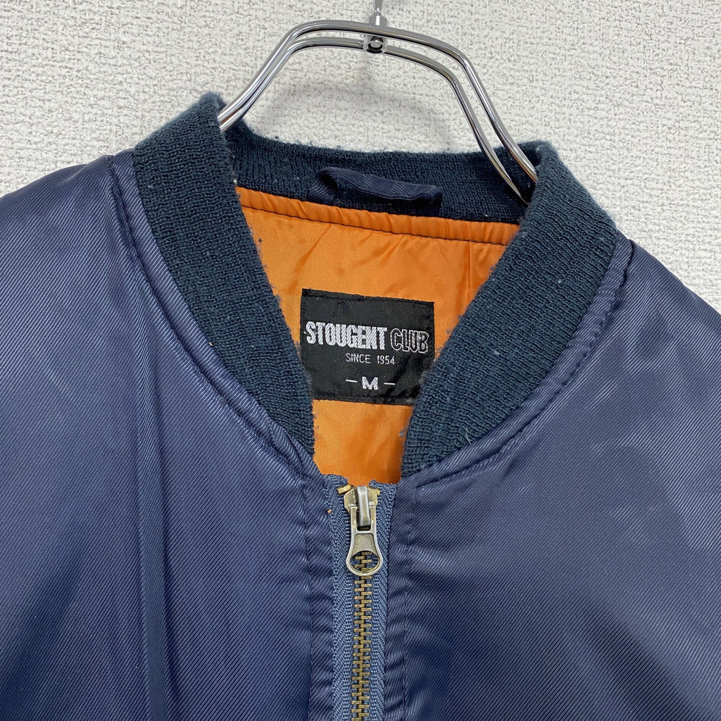 STOUGENT CLUB　ストゥージェントクラブ　フライトジャケット/MA-1　紺　ネイビー　Mサイズ