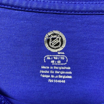 古着 used　NHL　ST.LOUIS　アイスホッケー　半袖刺繍Tシャツ　青　ブルー　スポーツ　オーバーサイズ　XLサイズ