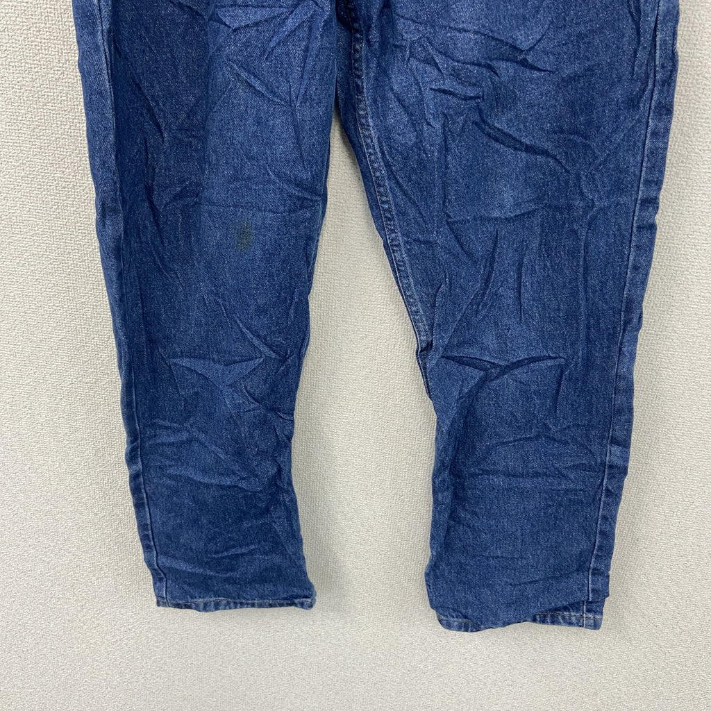 ～00s　L.L.Bean　エルエルビーン　デニムパンツ/ジーンズ　ジップフライ　革パッチ　ヴィンテージ　インディゴ　W34サイズ