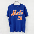 Majestic　マジェスティック　MLB　Mets　ニューヨークメッツ　ピートアロンソ　半袖プリントTシャツ　青　ブルー　Ｍサイズ　