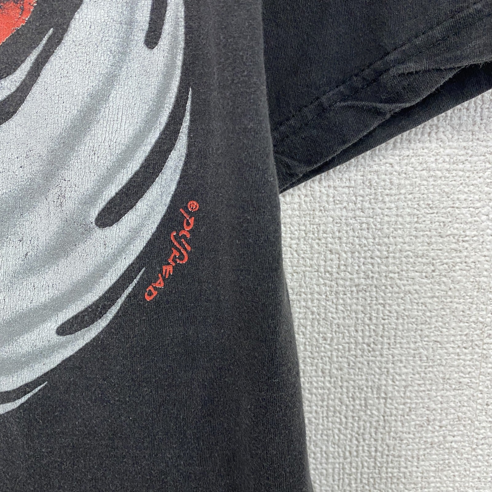 90s～　Metallica　メタリカ　半袖プリントTシャツ　バンドT　REBEL SKULL　黒　ブラック　Lサイズ