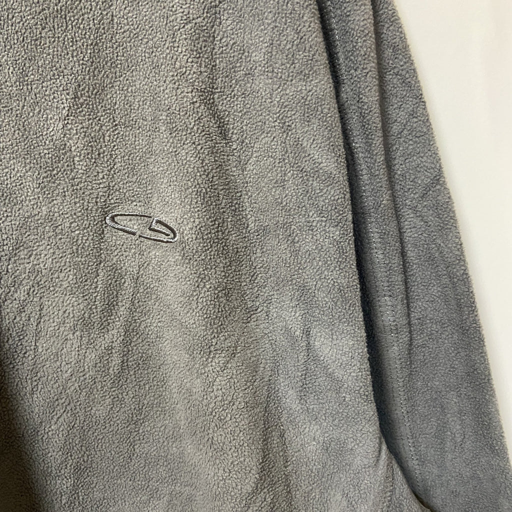 古着 used　C9 by Champion チャンピオン　長袖ハーフジップフリースジャケット　グレー　ロゴ刺　XLサイズ