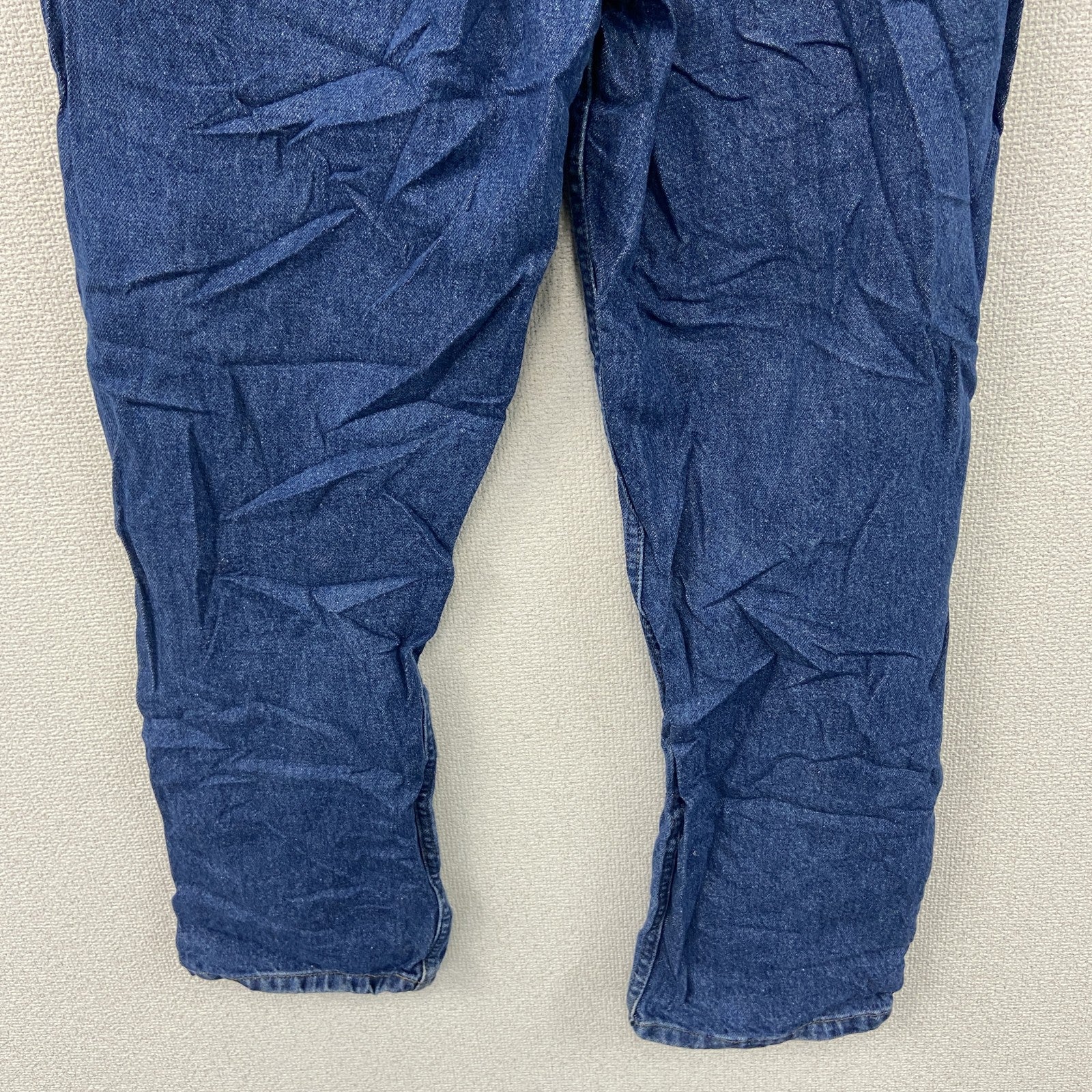 ～00s　L.L.Bean　エルエルビーン　デニムパンツ/ジーンズ　ジップフライ　革パッチ　ヴィンテージ　インディゴ　W34サイズ