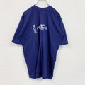 90s　LEMON COLLECTION　半袖プリントTシャツ　シングルステッチ　青　ブルー　XXLサイズ