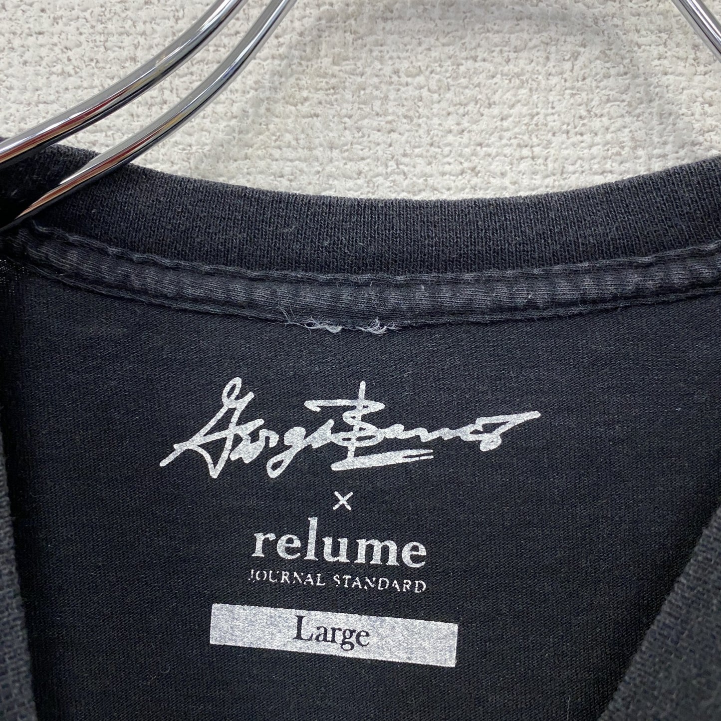 JOURNAL STANDARD relume　ジョージバリス　半袖プリントTシャツ　黒　ブラック　Lサイズ