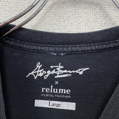 JOURNAL STANDARD relume　ジョージバリス　半袖プリントTシャツ　黒　ブラック　Lサイズ