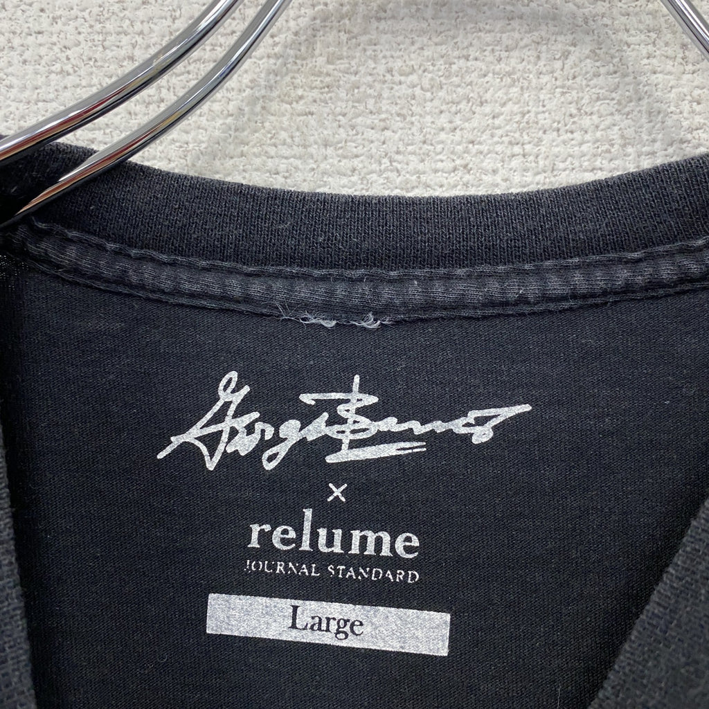JOURNAL STANDARD relume　レリューム　ジョージバリス　マリリンモンロー　半袖プリントTシャツ　黒　ブラック　Lサイズ