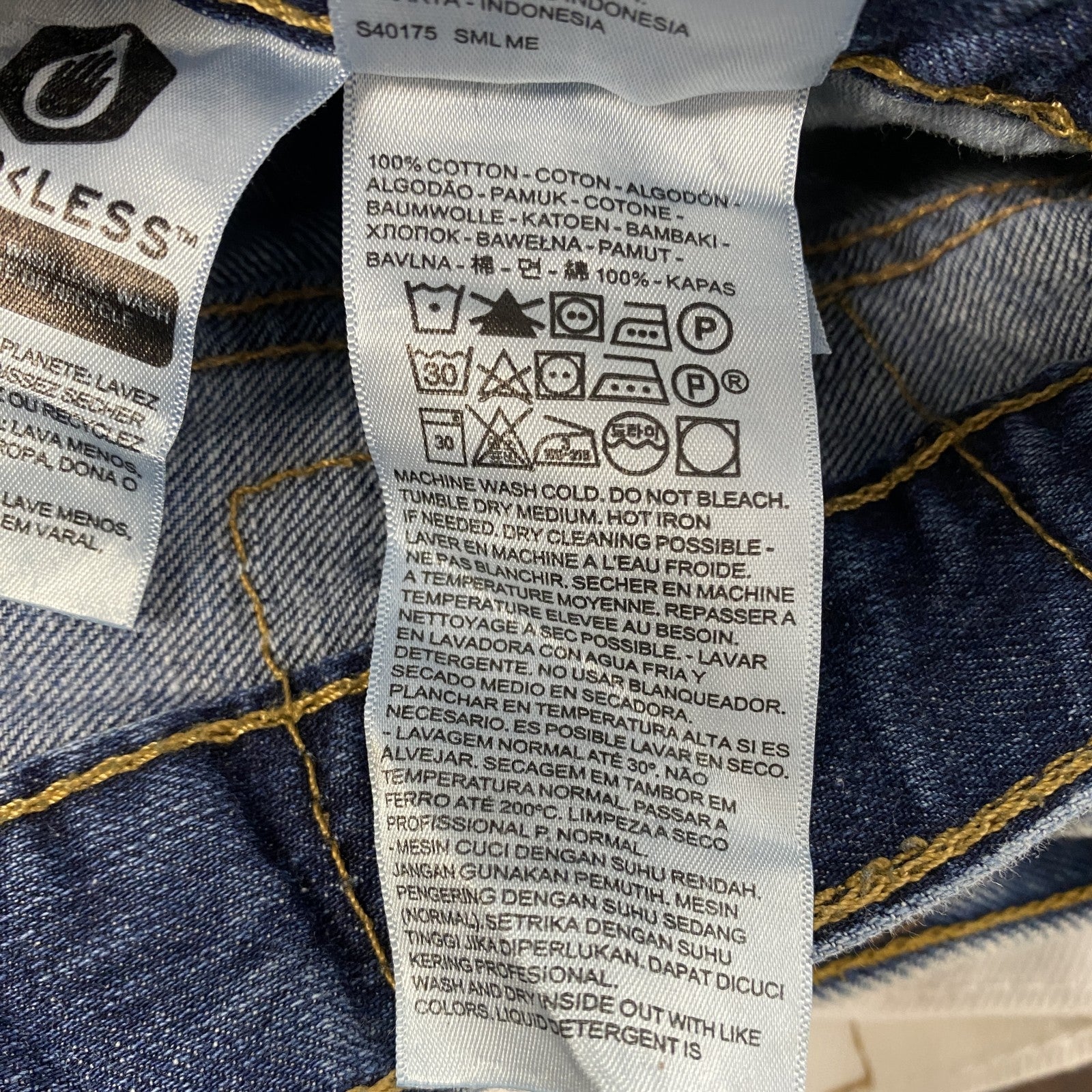 Levi’s　リーバイス　デニムパンツ/ジーンズ　縦落ち　インディゴ　W30サイズ