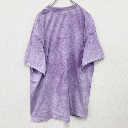 Hanes　ヘインズ　半袖プリントTシャツ　タイダイ柄　紫　パープル　2XLサイズ