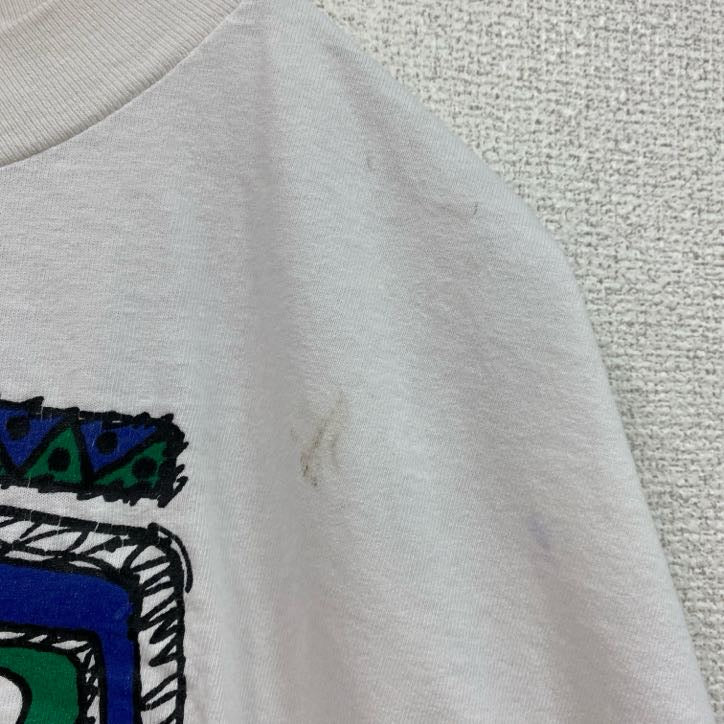 90s　All Sport　半袖プリントTシャツ　ヴィンテージ　シングルステッチ　白　ホワイト　XLサイズ