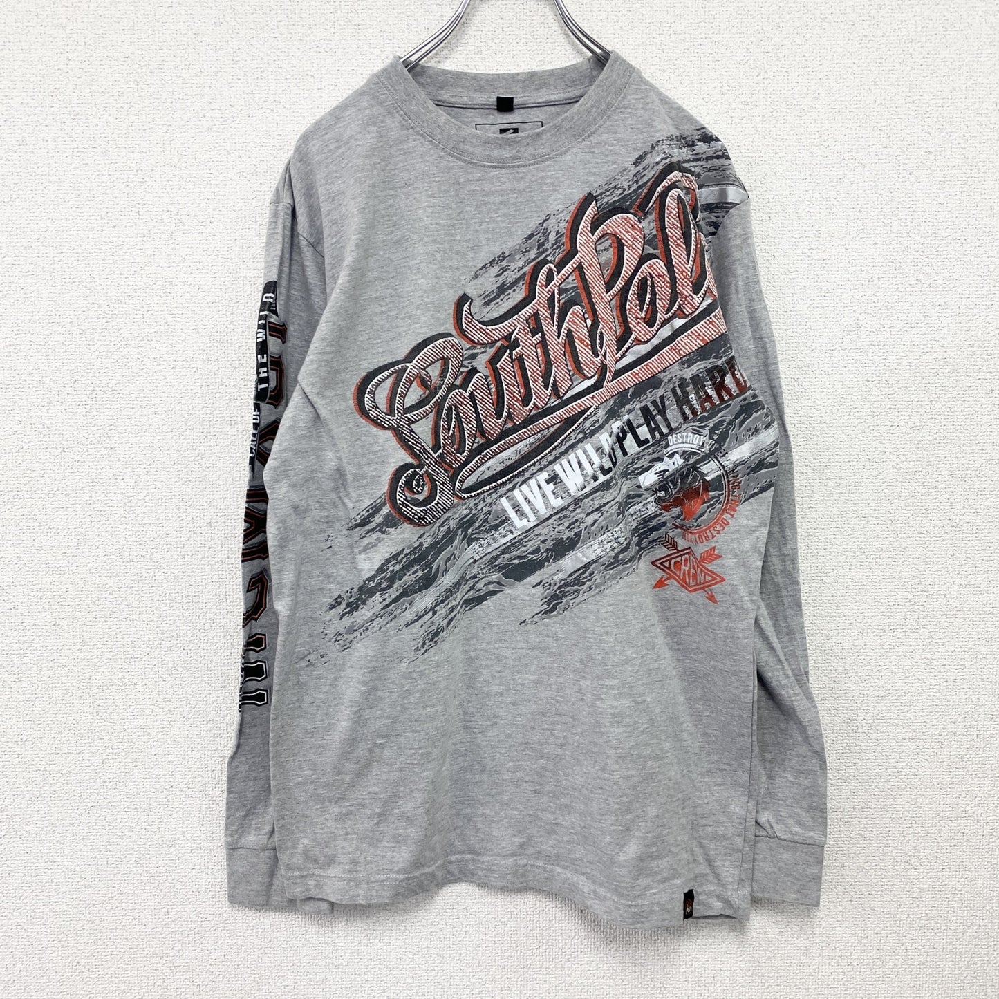 SOUTHPOLE　サウスポール　長袖Tシャツ/ロンT　灰色　グレー　Mサイズ