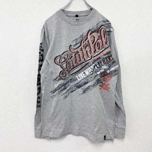 SOUTHPOLE　サウスポール　長袖Tシャツ/ロンT　灰色　グレー　Mサイズ