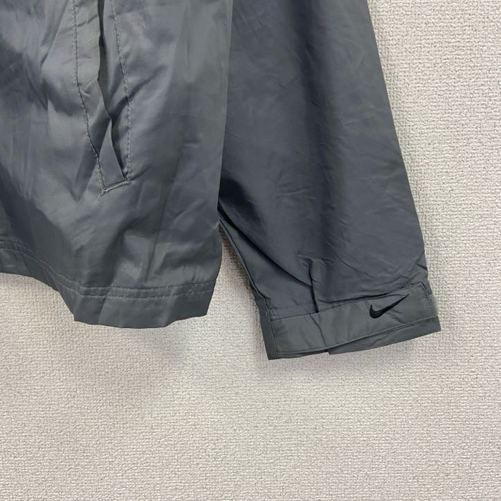 00s　NIKE　ナイキ　フルジップナイロンジャケット　ヴィンテージ　グレー　XLサイズ