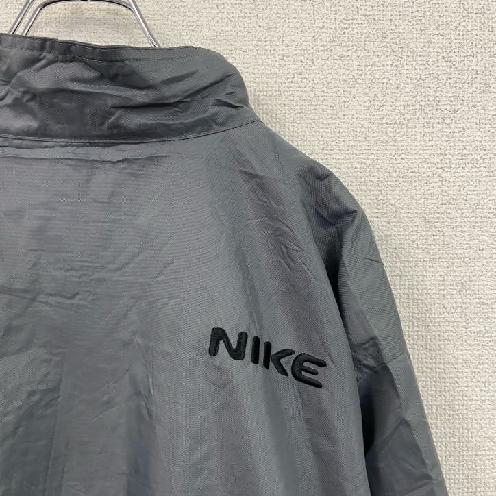 00s　NIKE　ナイキ　フルジップナイロンジャケット　ヴィンテージ　グレー　XLサイズ