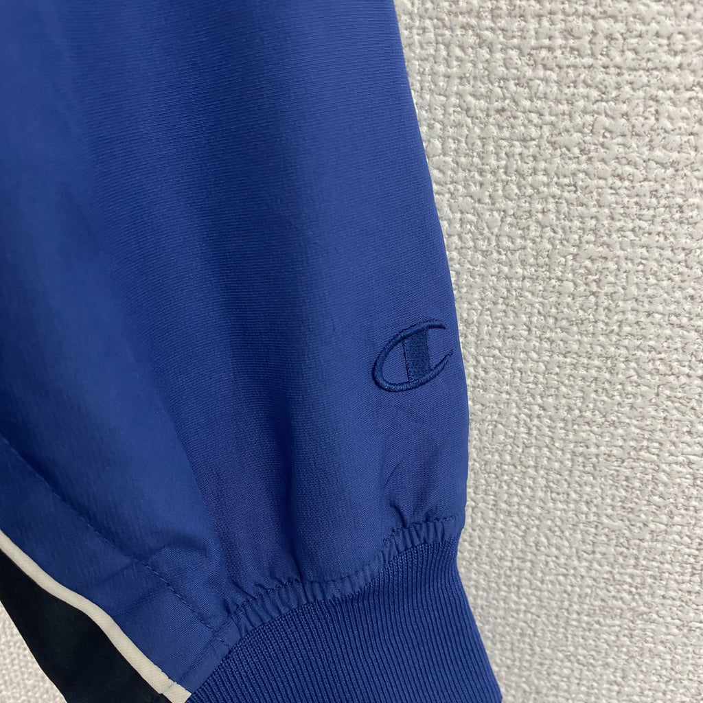 90s　champion　チャンピオン　プルオーバージャケット　ヴィンテージ　カレッジ　青　ブルー　Sサイズ