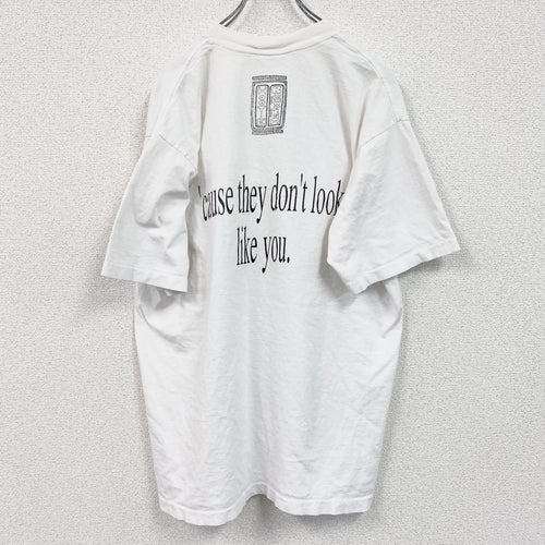 90s　All Sport　半袖プリントTシャツ　ヴィンテージ　シングルステッチ　白　ホワイト　XLサイズ