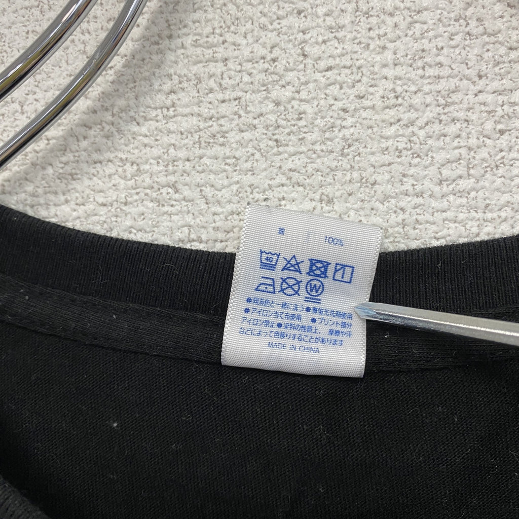 United Athle　ユナイテッドアスレ　半袖プリントTシャツ　パロディ　黒　ブラック　Lサイズ