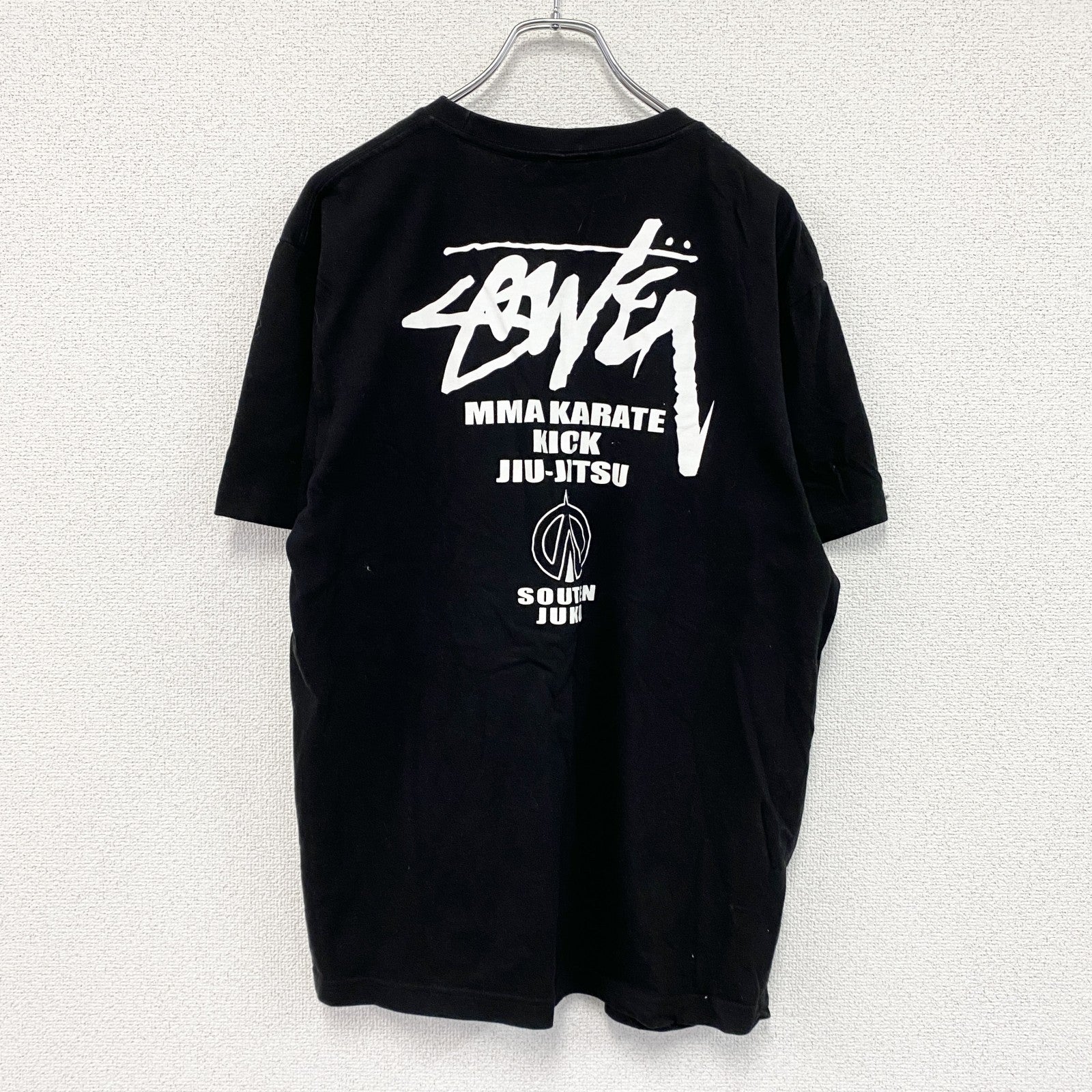 United Athle　ユナイテッドアスレ　半袖プリントTシャツ　パロディ　黒　ブラック　Lサイズ