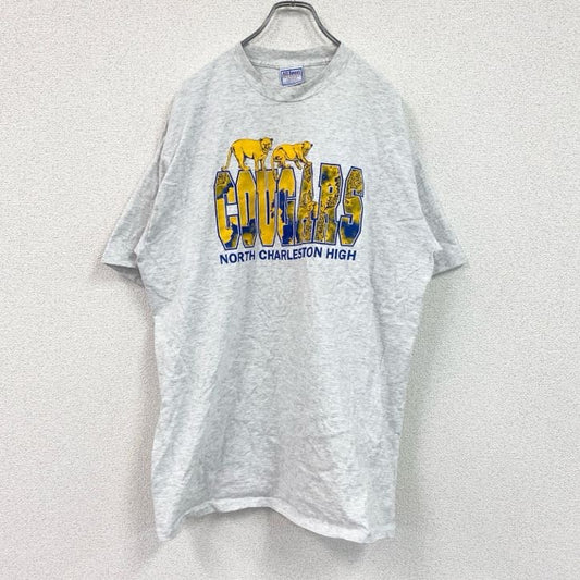 90s　All Sport　半袖プリントTシャツ　ヴィンテージ　シングルステッチ　灰色　グレー　XXLサイズ