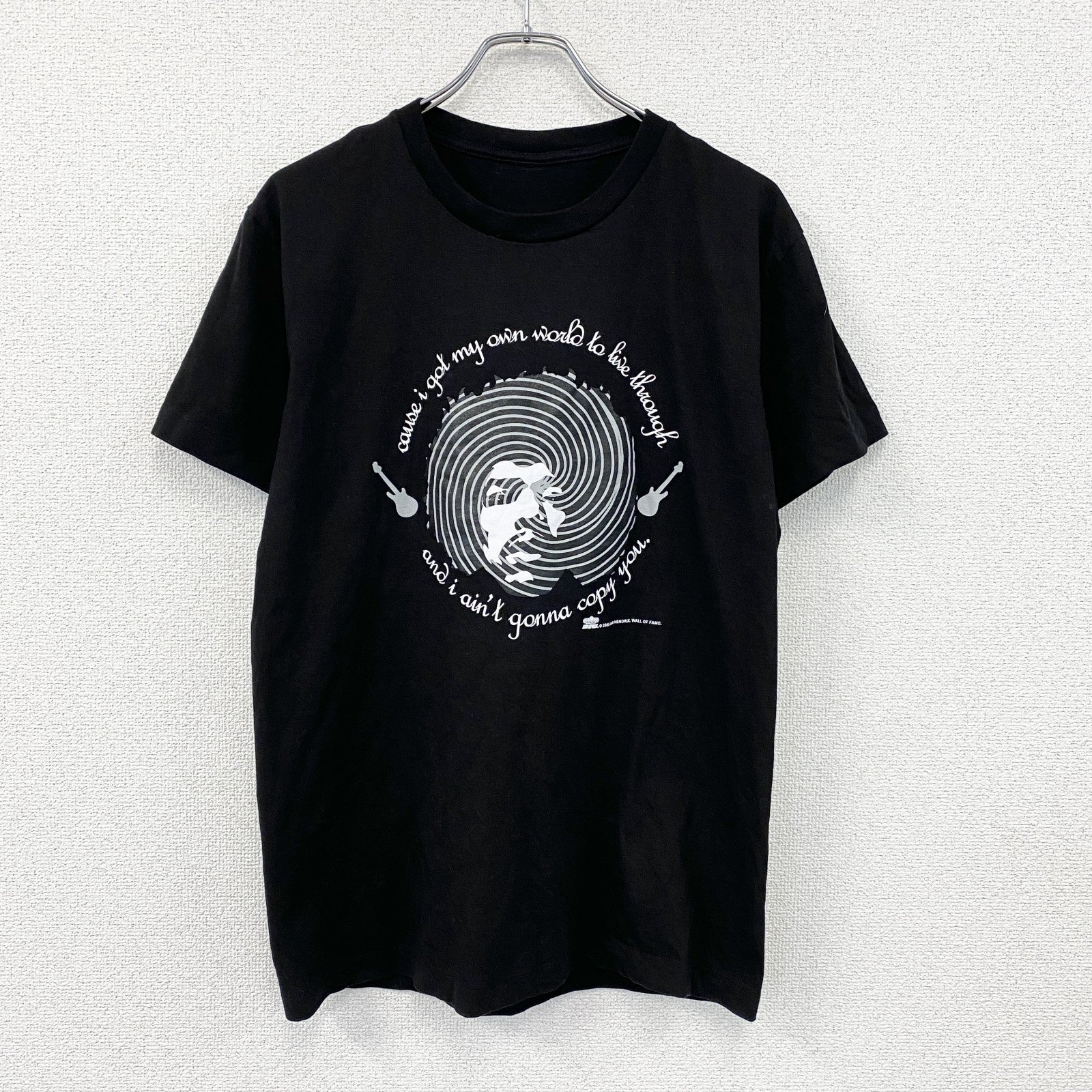 Jimi Hendrix　ジミヘンドリックス　半袖プリントバンドTシャツ　黒　ブラック