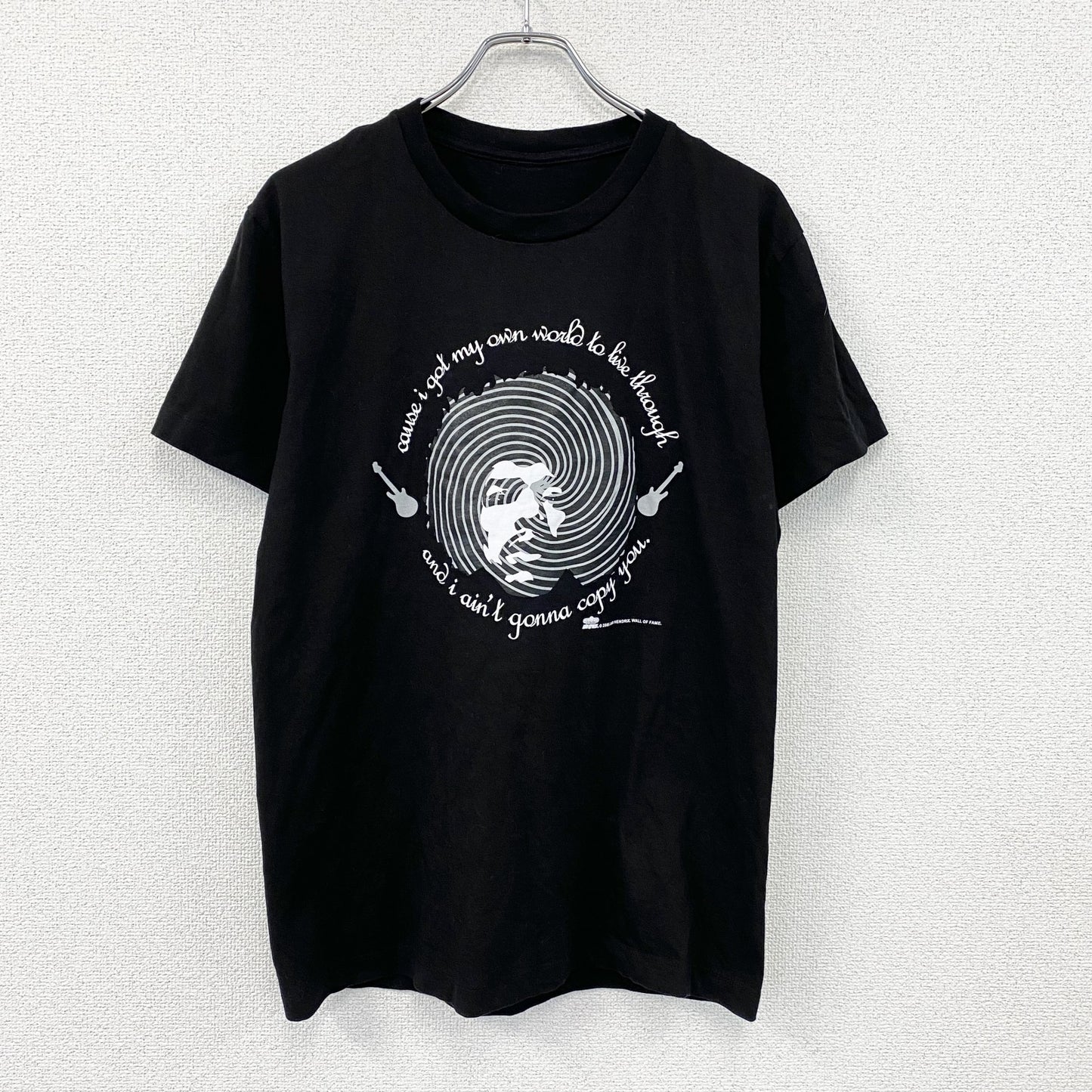 Jimi Hendrrix　ジミヘンドリックス　半袖バンドTシャツ　黒　ブラック　