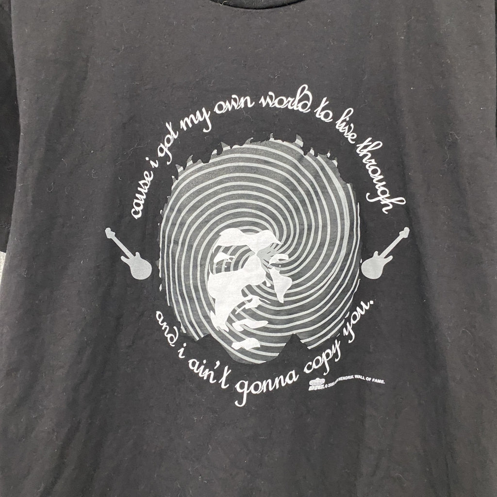 Jimi Hendrix　ジミヘンドリックス　半袖プリントバンドTシャツ　黒　ブラック