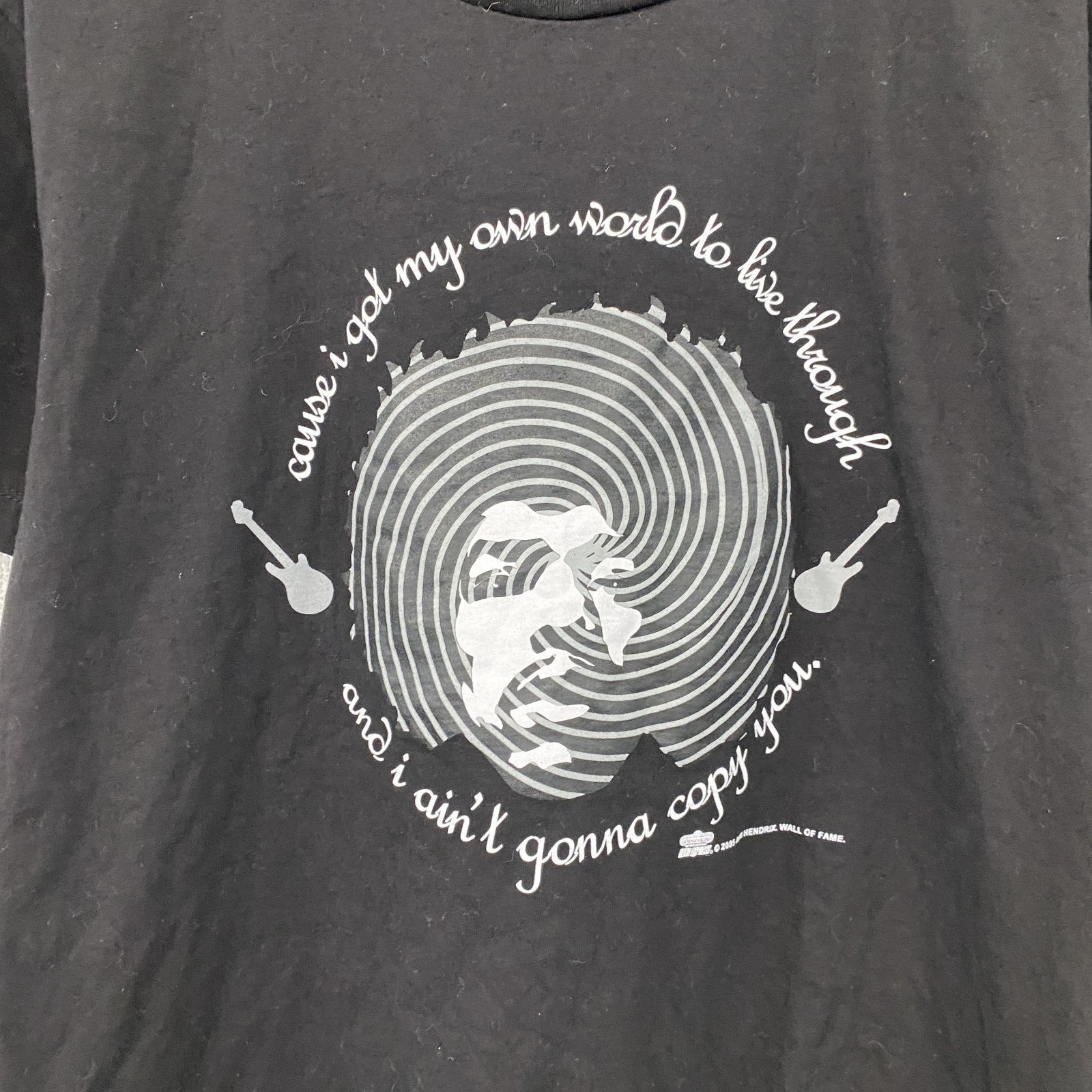 Jimi Hendrix　ジミヘンドリックス　半袖プリントバンドTシャツ　黒　ブラック
