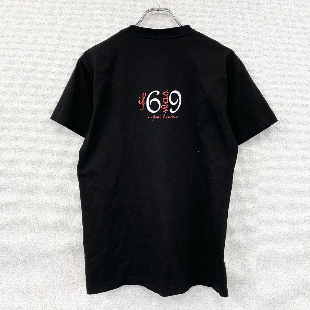 Jimi Hendrix　ジミヘンドリックス　半袖プリントバンドTシャツ　黒　ブラック