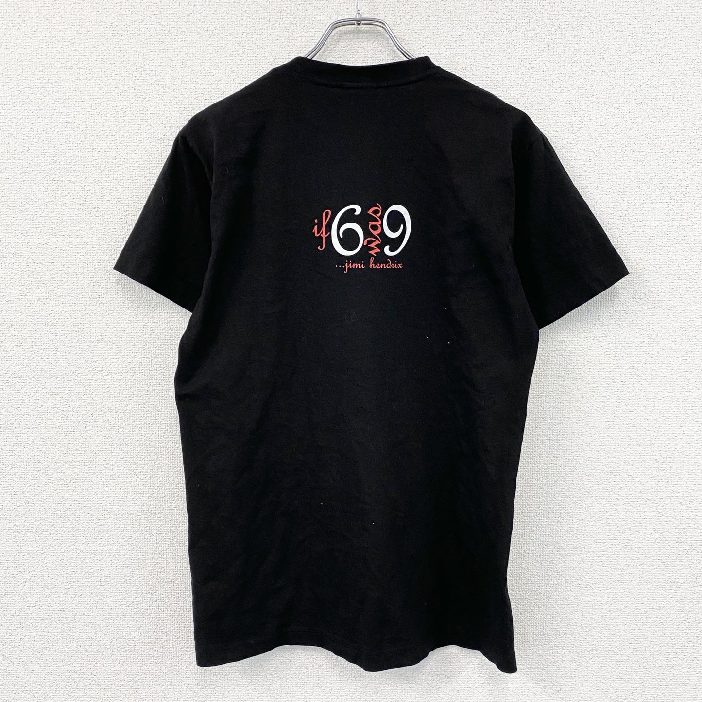 Jimi Hendrrix　ジミヘンドリックス　半袖バンドTシャツ　黒　ブラック　