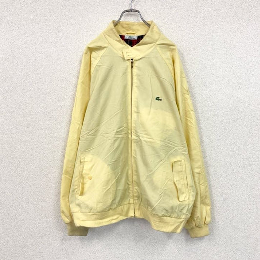 ～80s　LACOSTE　ラコステ　ブルゾン/スイングトップ　ヴィンテージ　黄色　イエロー　2Xサイズ