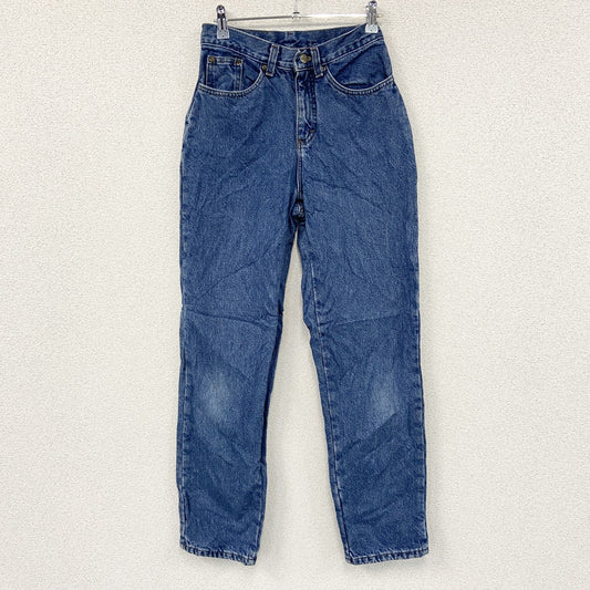 ～90s　L.L.Bean　エルエルビーン　デニムパンツ/ジーンズ　ジップフライ　ネル生地ライナー　革パッチ　インディゴ
