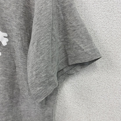 久米繊維工場　半袖プリントTシャツ　シングルステッチ　グレー　Mサイズ