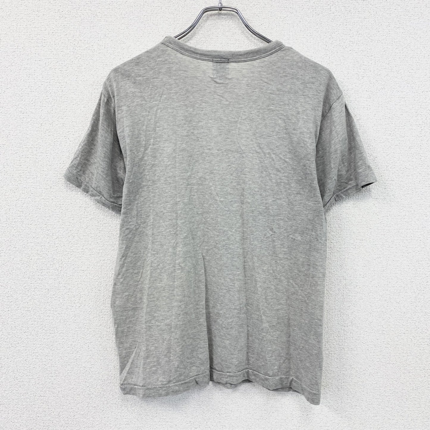 久米繊維工場　半袖プリントTシャツ　シングルステッチ　グレー　Mサイズ