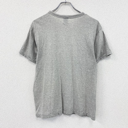 久米繊維工場　半袖プリントTシャツ　シングルステッチ　グレー　Mサイズ