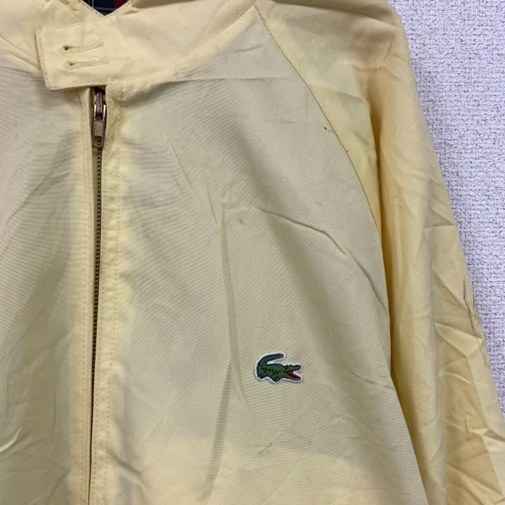～80s　LACOSTE　ラコステ　ブルゾン/スイングトップ　ヴィンテージ　黄色　イエロー　2Xサイズ