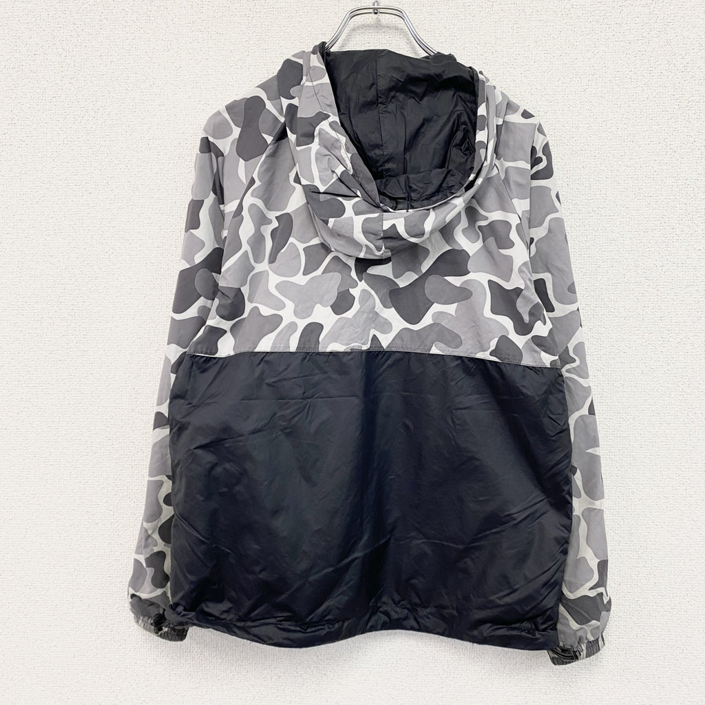 adidas　アディダス　フルジップジャケット　リバーシブル　カモフラ　グレー　黒　ブラック　Mサイズ　