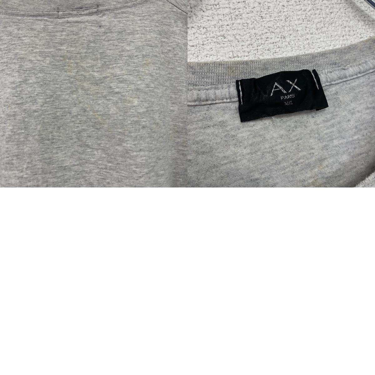 AW　半袖プリントTシャツ　パロディT　唇　灰色　グレー　Lサイズ