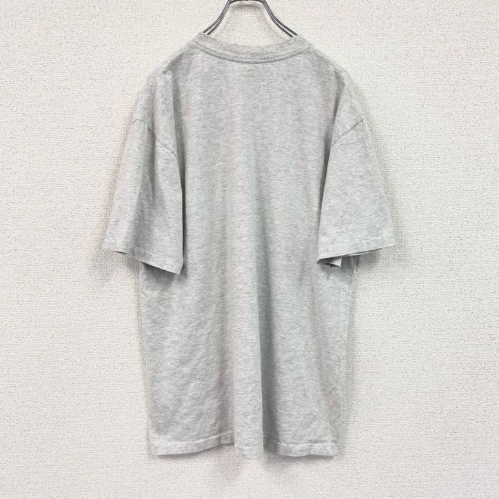 90s　collon club　半袖プリントTシャツ　ヴィンテージ　シングルステッチ　灰色　グレー