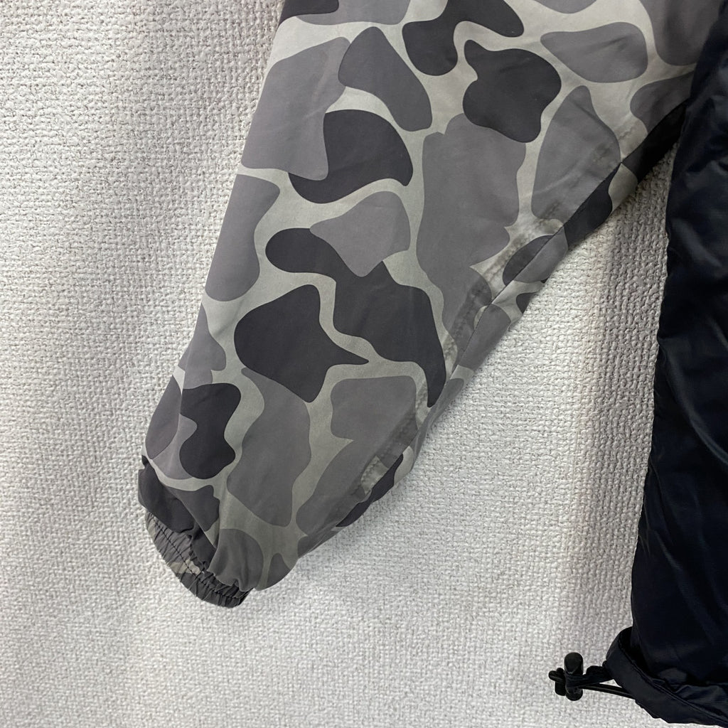 adidas　アディダス　フルジップジャケット　リバーシブル　カモフラ　グレー　黒　ブラック　Mサイズ　
