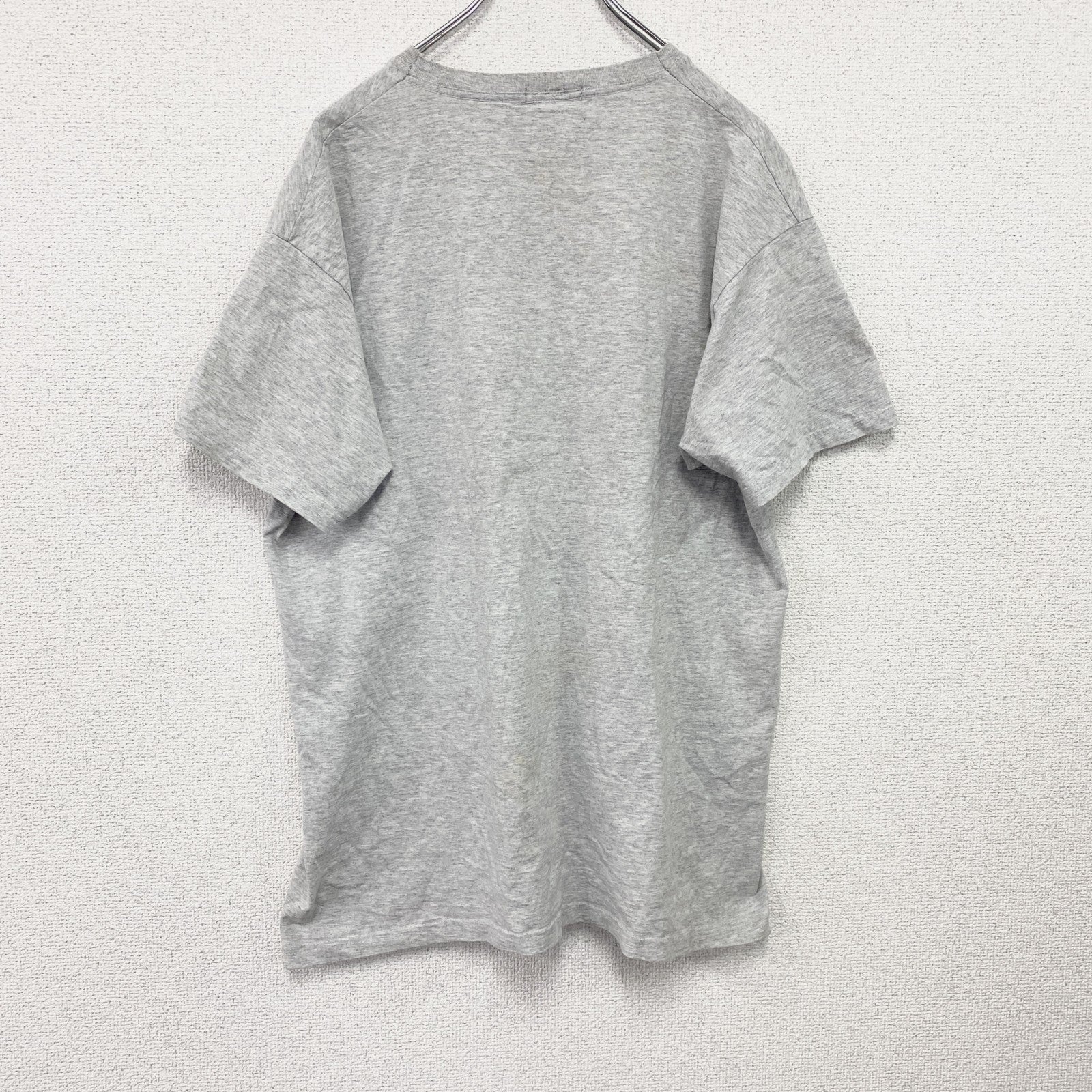 AW　半袖プリントTシャツ　パロディT　唇　灰色　グレー　Lサイズ