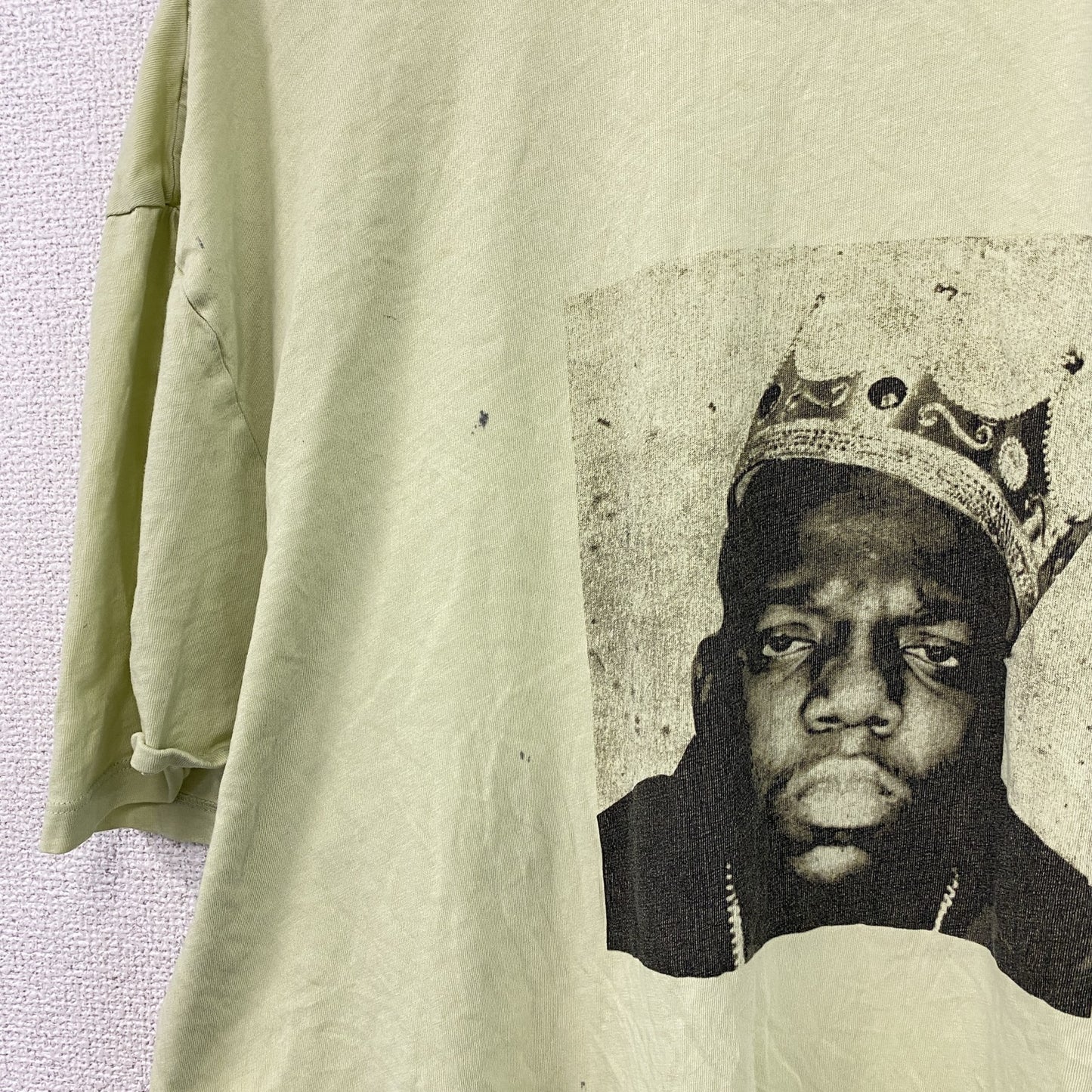 Notorious B.I.G.　半袖プリントTシャツ　ヒップホップ　緑　グリーン　Lサイズ