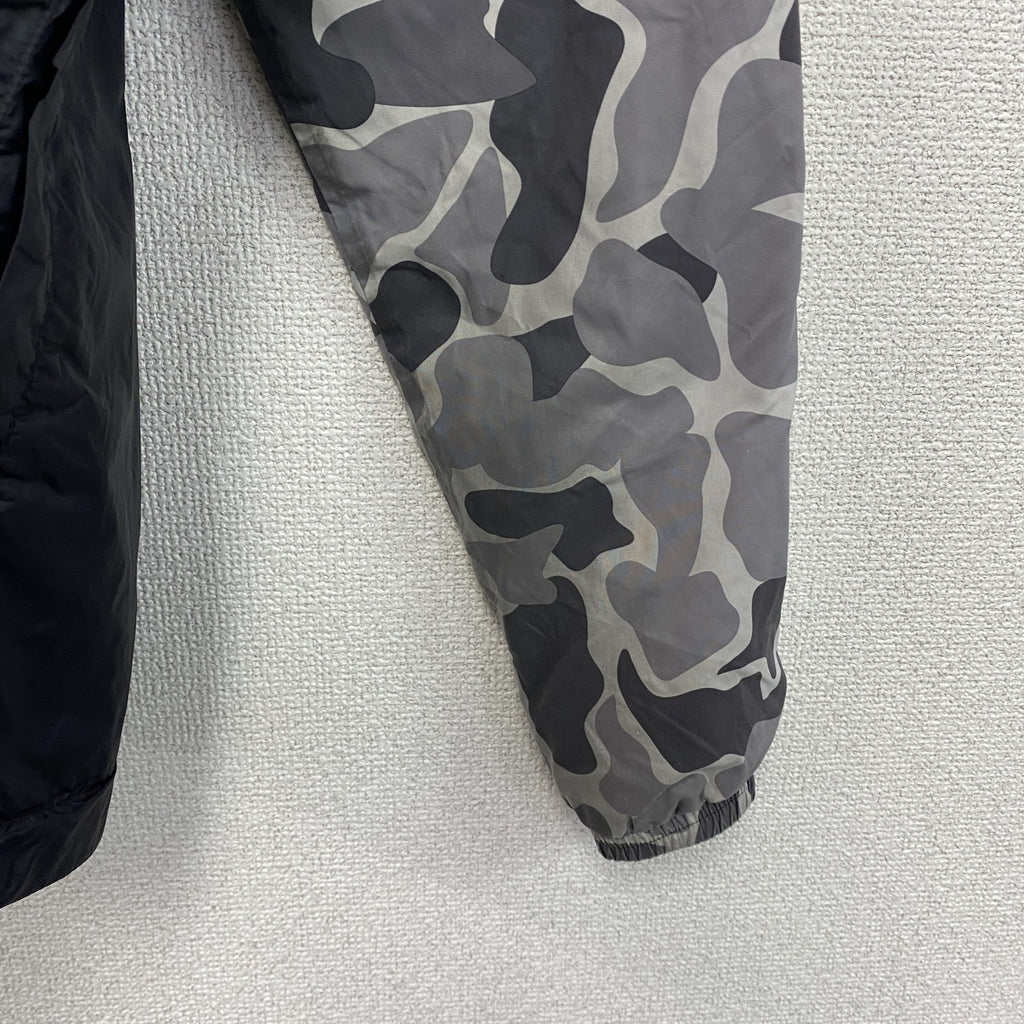 adidas　アディダス　フルジップジャケット　リバーシブル　カモフラ　グレー　黒　ブラック　Mサイズ　