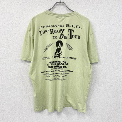 Notorious B.I.G.　半袖プリントTシャツ　ヒップホップ　緑　グリーン　Lサイズ