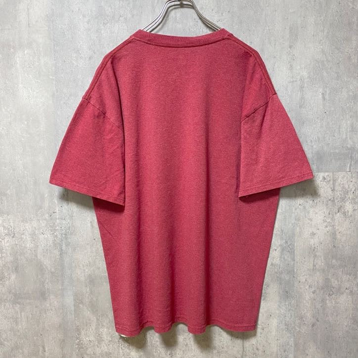 古着 used　Majestic　マジェスティック　シカゴブラックホークス　半袖プリントTシャツ　赤　ホッケー　オーバーサイズ