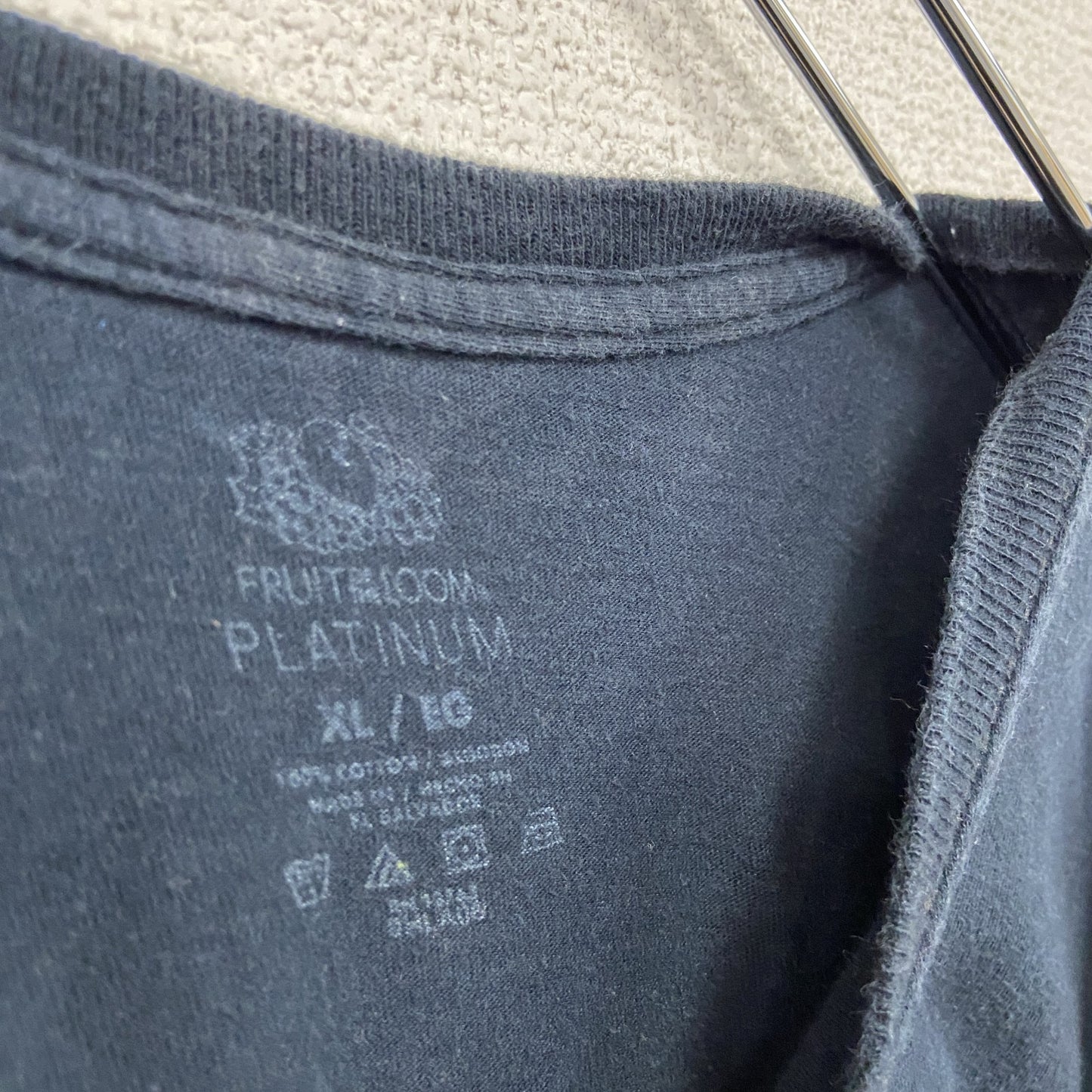 FRUIT OF THE LOOM　フルーツオブザルーム　半袖Tシャツ　パロディT　スーパーマン　ブラック　XLサイズ