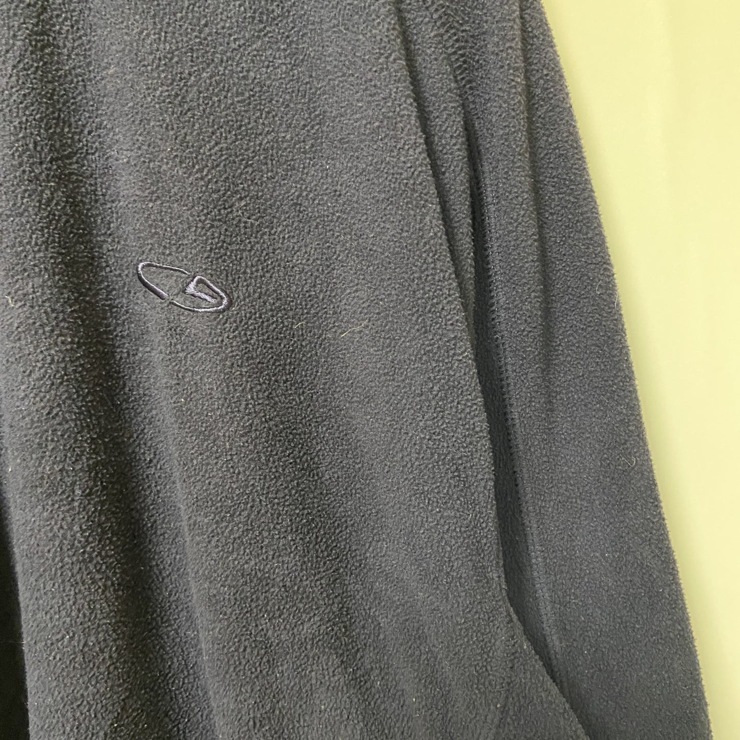 古着 used　C9 by Champion チャンピオン　長袖ハーフジップフリースジャケット　ネイビー　紺　ロゴ刺　XLサイズ