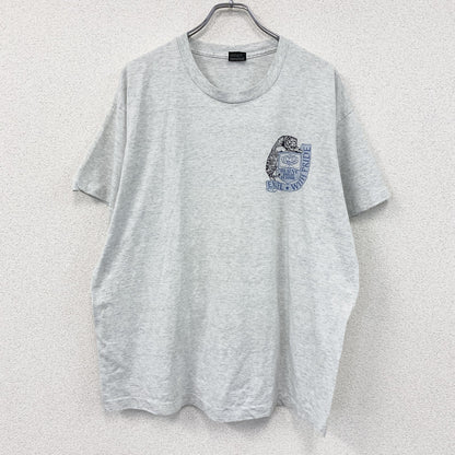 BEST FRUIT OF THE LOOM　半袖プリントTシャツ　シングルステッチ　霜降りグレー　XLサイズ
